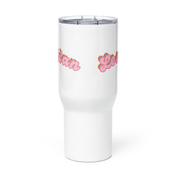 LGBTQIAP2S+ 2025, Curved Lesbian, Travel Mug product image (3)