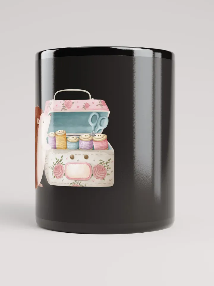 Maple's Sewing Kit | Black Glossy Mug product image (2)
