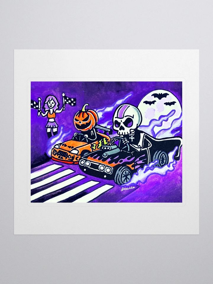 Spooky Street Race Sticker product image (1)