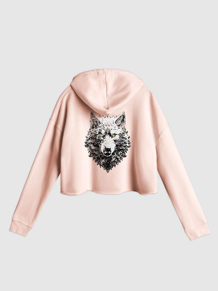 Wolf Star Front/Back Crop Top Hoodie product image (2)