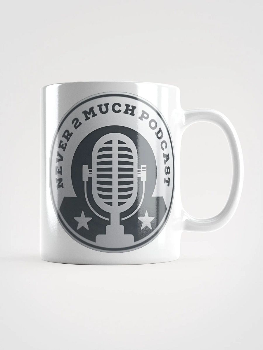 Never 2 Much Podcast Mic Logo Mug product image (2)