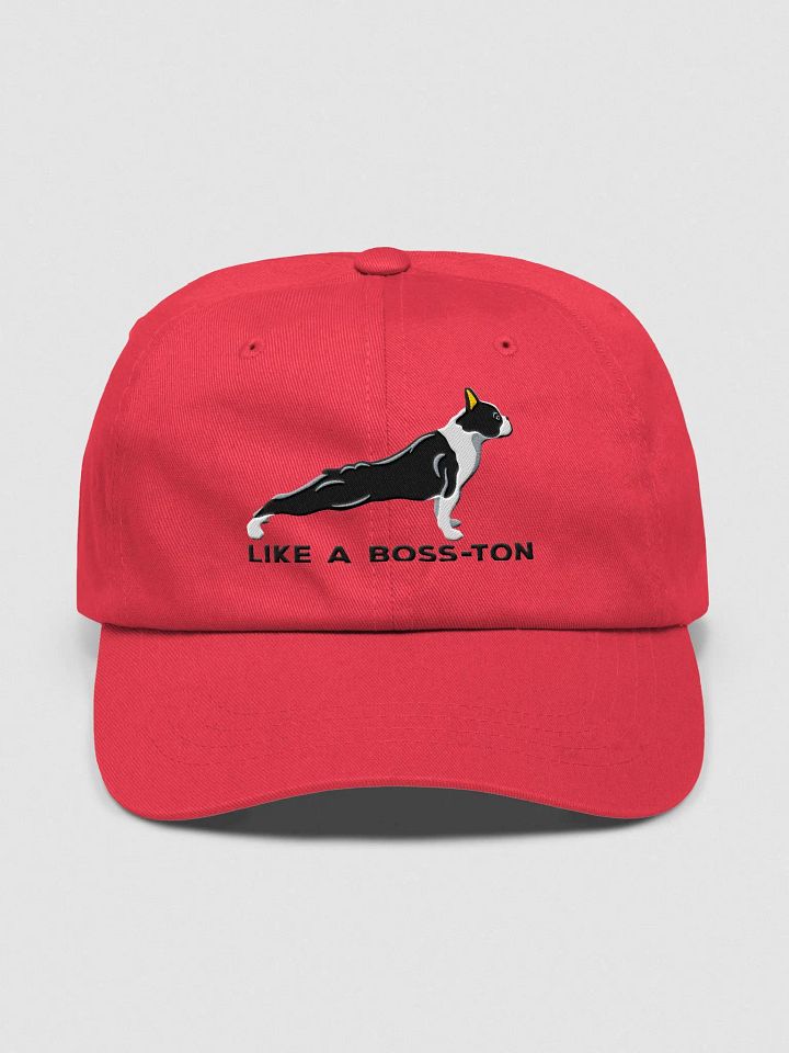 Like a Boss-Ton Classic Dad Hat(Embroidered) of a Boston Terrier product image (1)