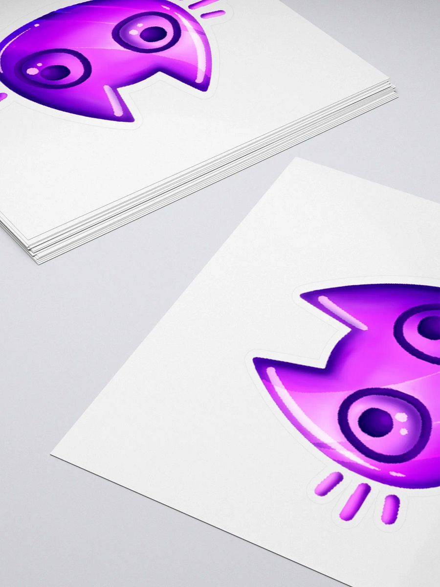 Purple Cat Face Sticker product image (4)