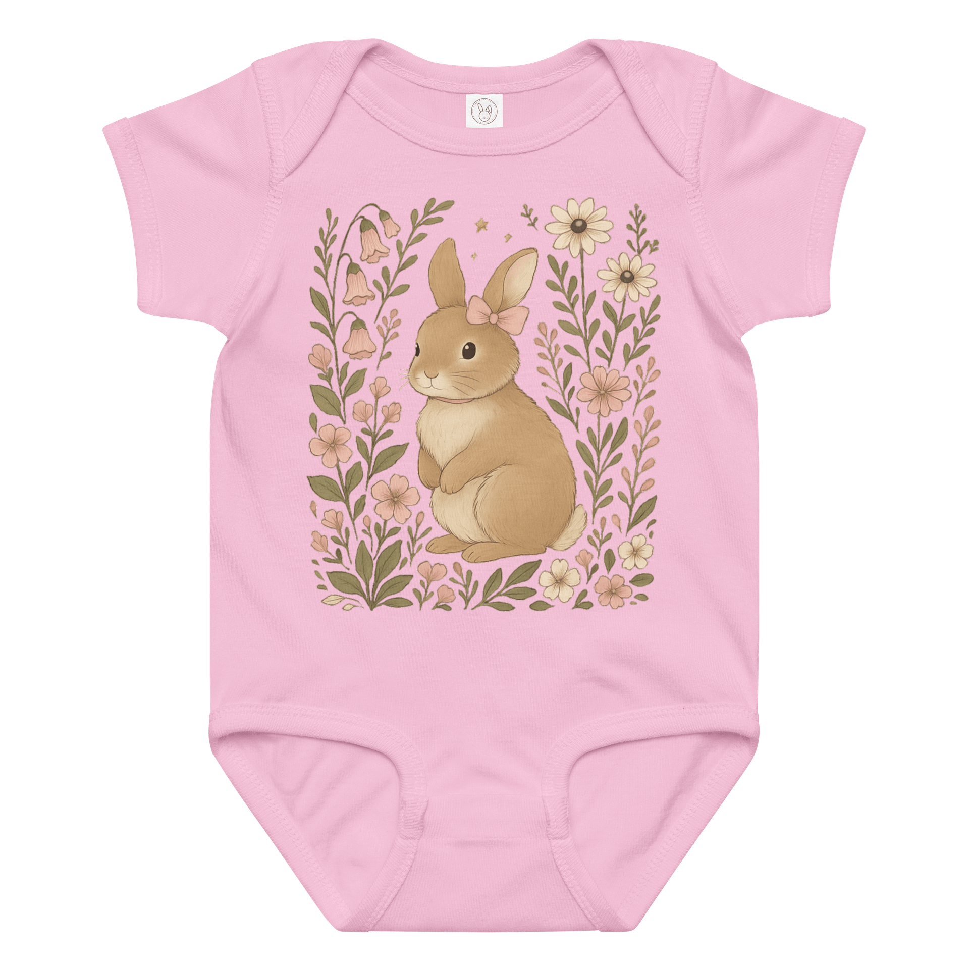 Whimsical Bunny Baby Bodysuit product image (1)