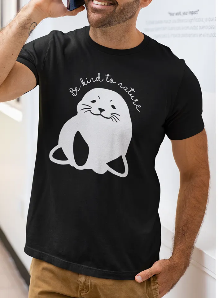 Be Kind to Nature- Seal Silhouette Unisex T-Shirt product image (1)