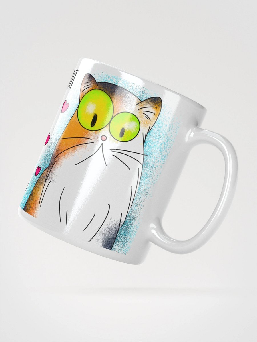 Meow Hug Life: White Glossy Mug product image (1)