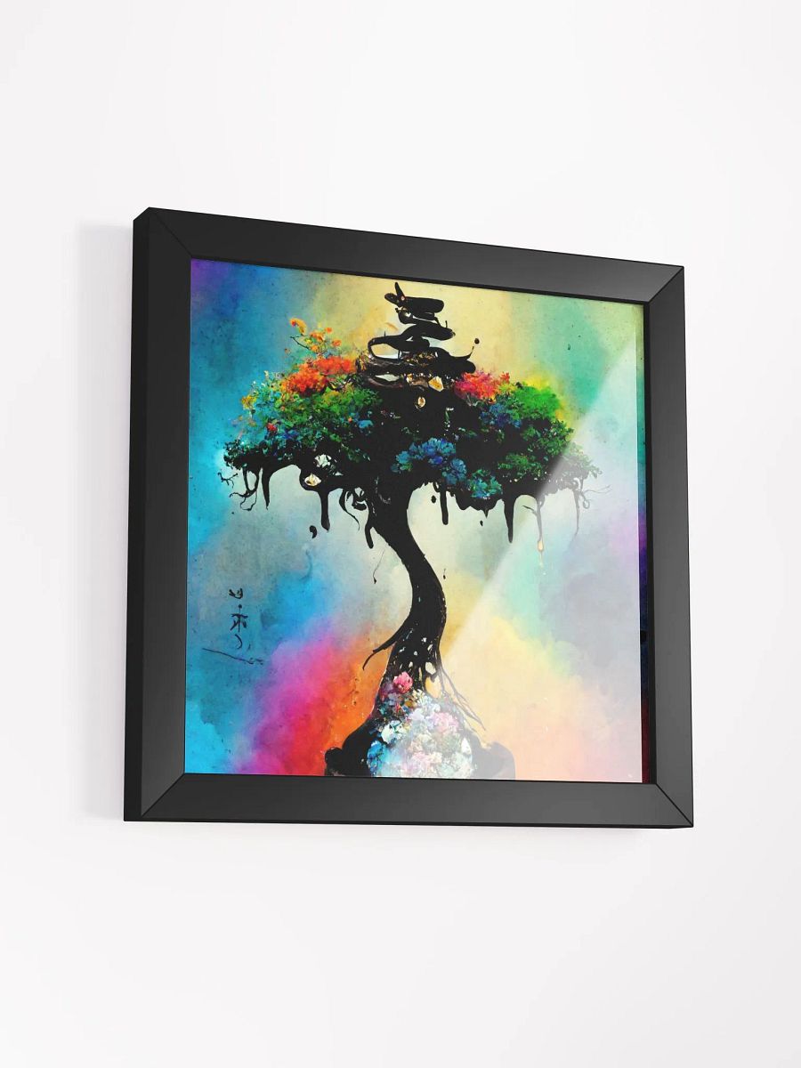 Rainbow Tree - Framed Matte Poster product image (11)