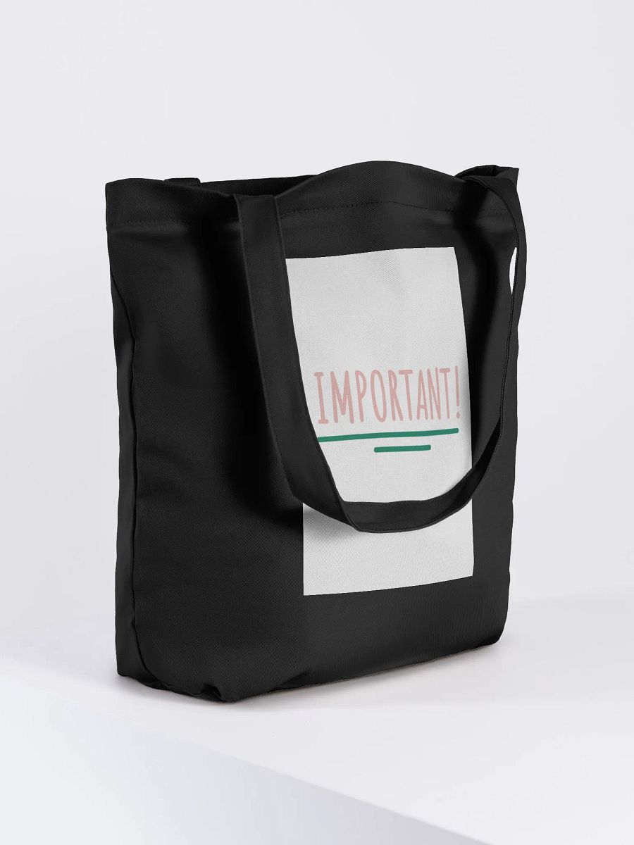 Eco-Friendly Statement Tote: IMPORTANT! product image (8)