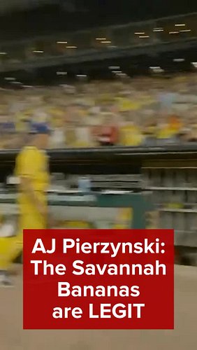 The Savannah Bananas get the AJ stamp of approval 💪