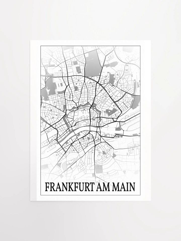 Frankfurt Am Main, Germany, city map print product image (5)