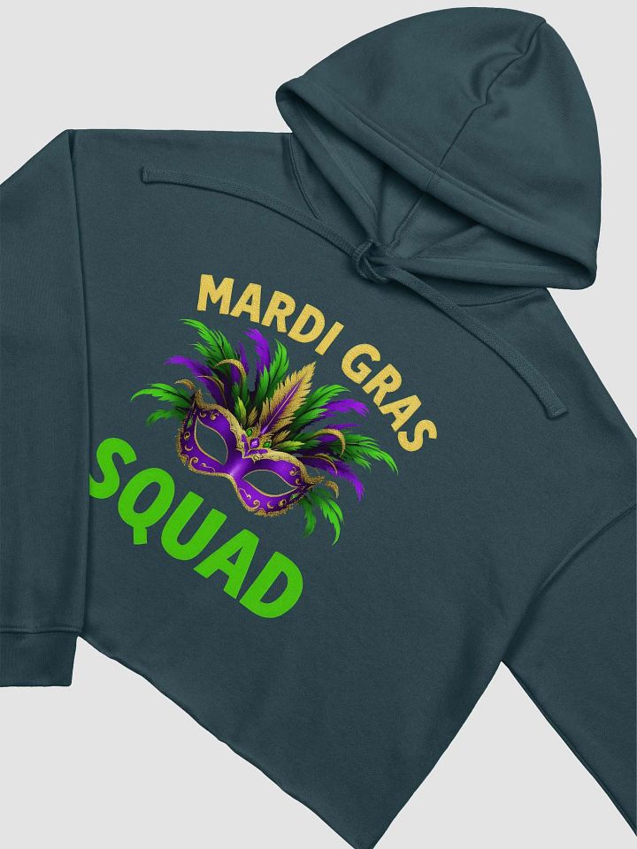 Mardi Gras Squad Crop Hoodie product image (1)