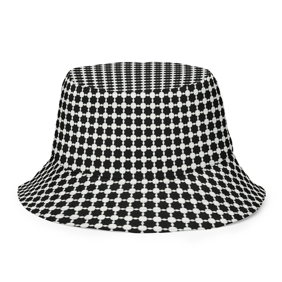 Abstract Black and White Chain Unisex Bucket Hat product image (14)