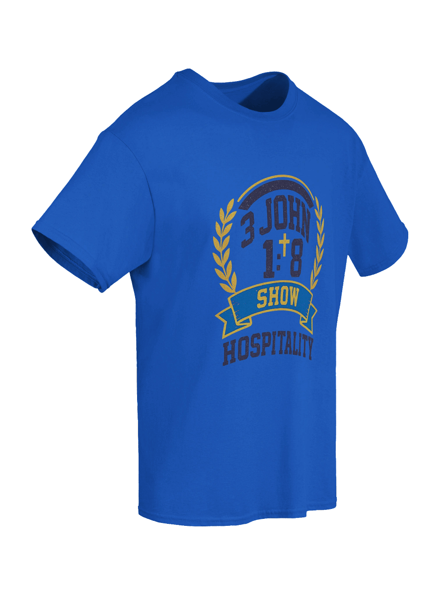 3 John 1:8 – “Show Hospitality” Varsity Vintage Tee product image (78)