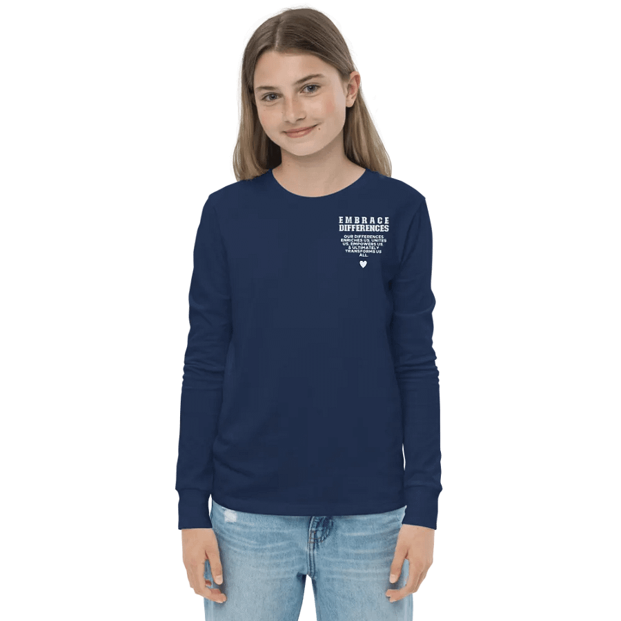 Embrace Differences Long Sleeve Youth T-shirt product image (15)