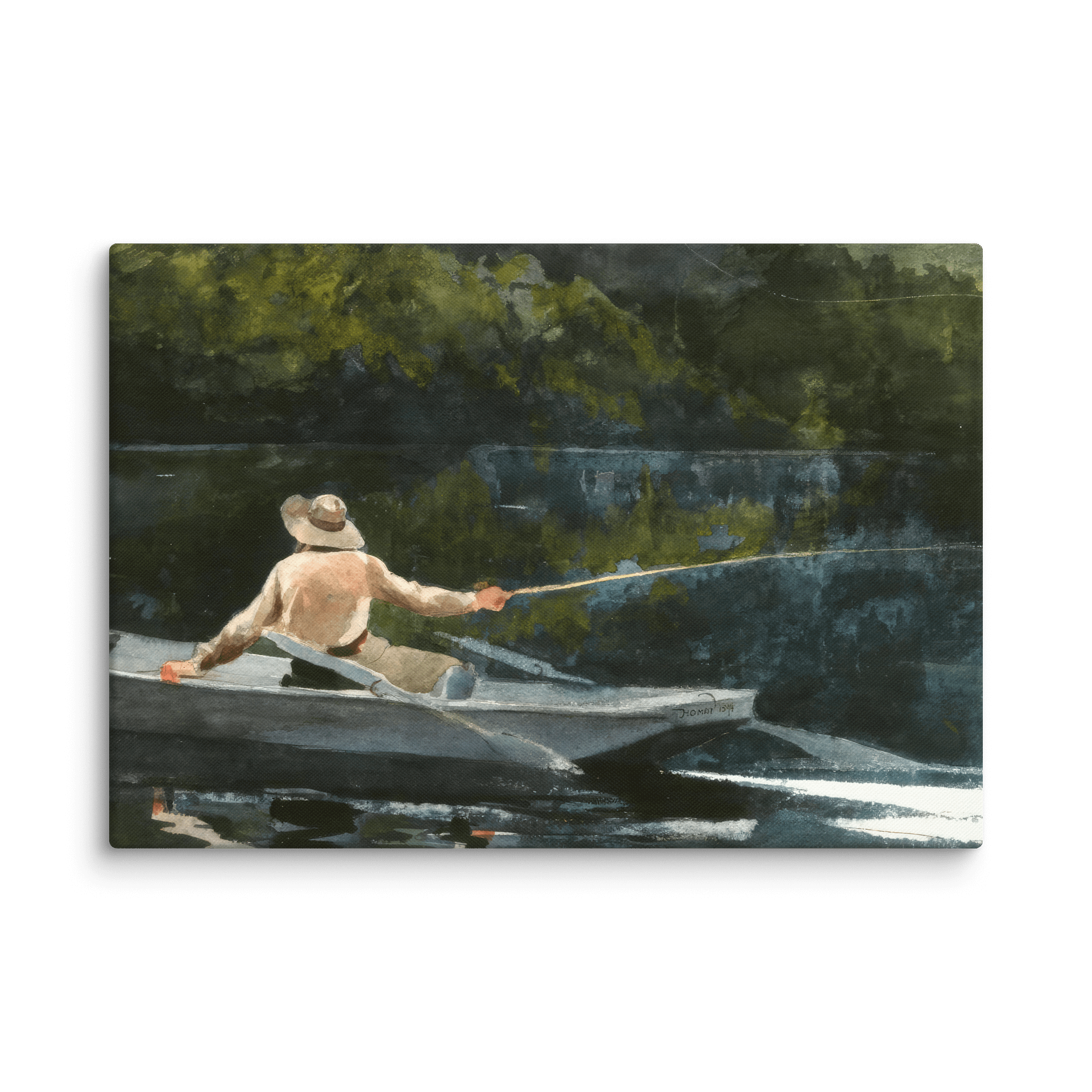 Casting Number 2 Watercolor Canvas Print product image (3)
