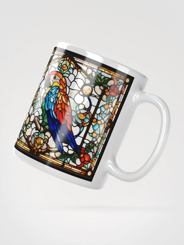 #001 - Scarlet Macaw Stained Glass Mug product image (3)