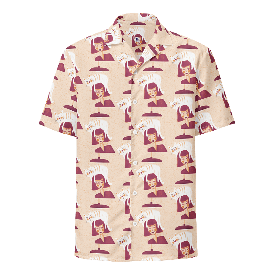 Cat Lady Hawaiian Shirt - Peachy Orange product image (1)