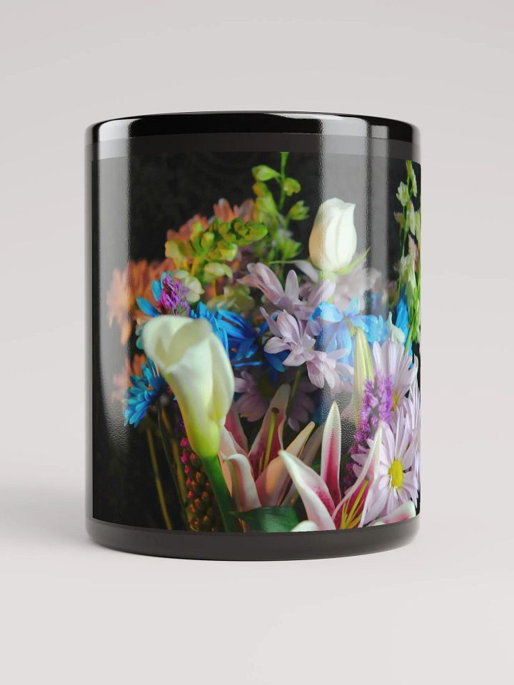 Flowers 292 Black Coffee Mug product image (1)