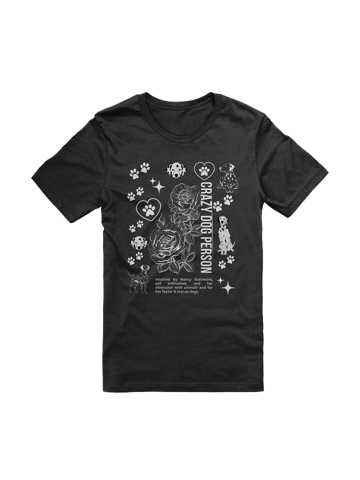 "Red Bella Canvas 'Crazy Dog Person' T-Shirt Featuring Dalmatians Dogs product image (1)