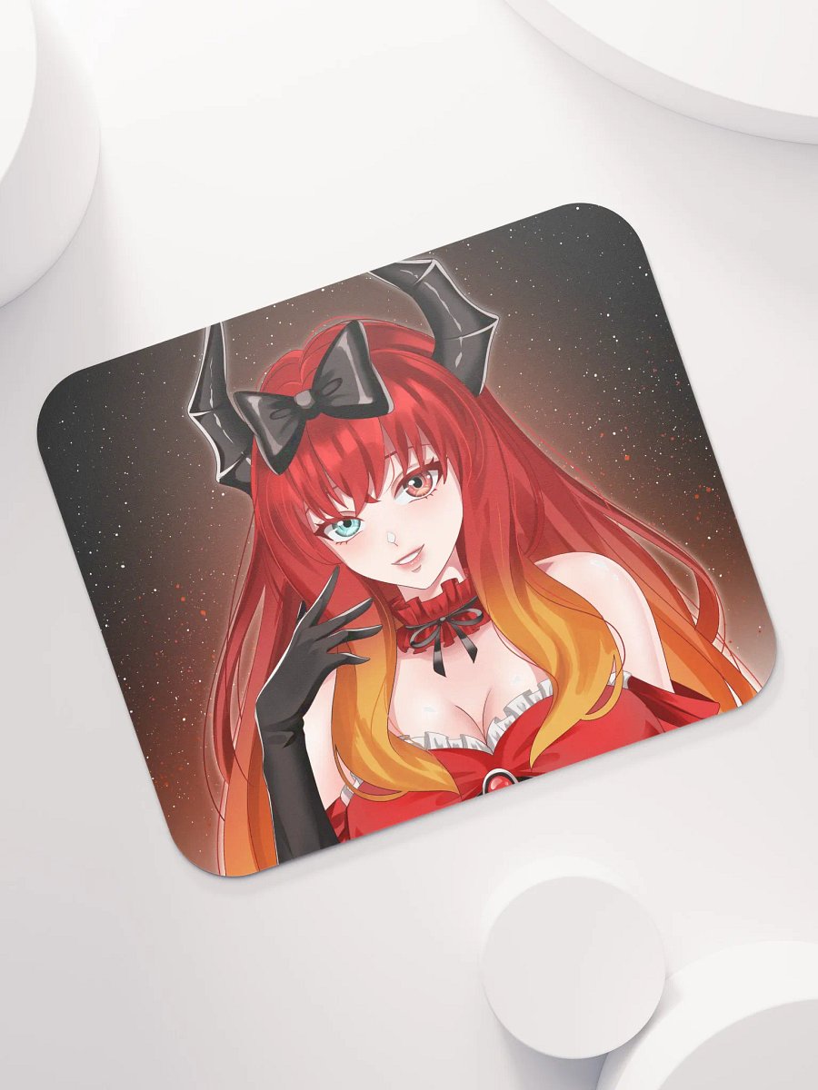 Starry-eyed Red Anime Mouse Pad product image (7)
