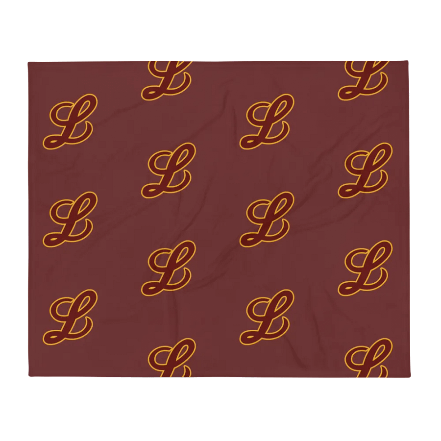 Maroon "L" Pattern Blanket product image (1)
