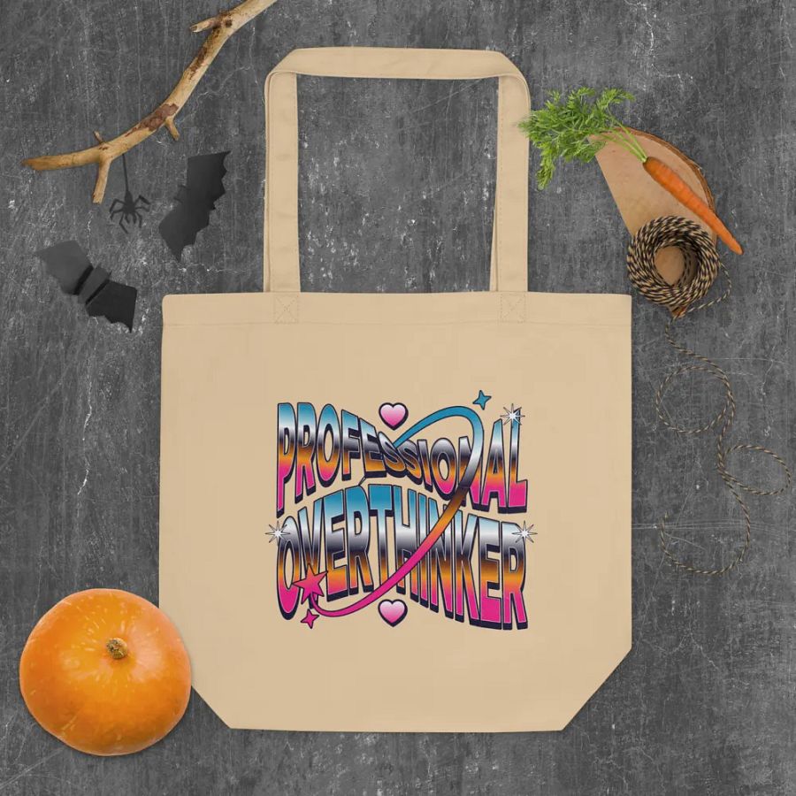 Professional Overthinker Vibrant Tote Bag product image (4)