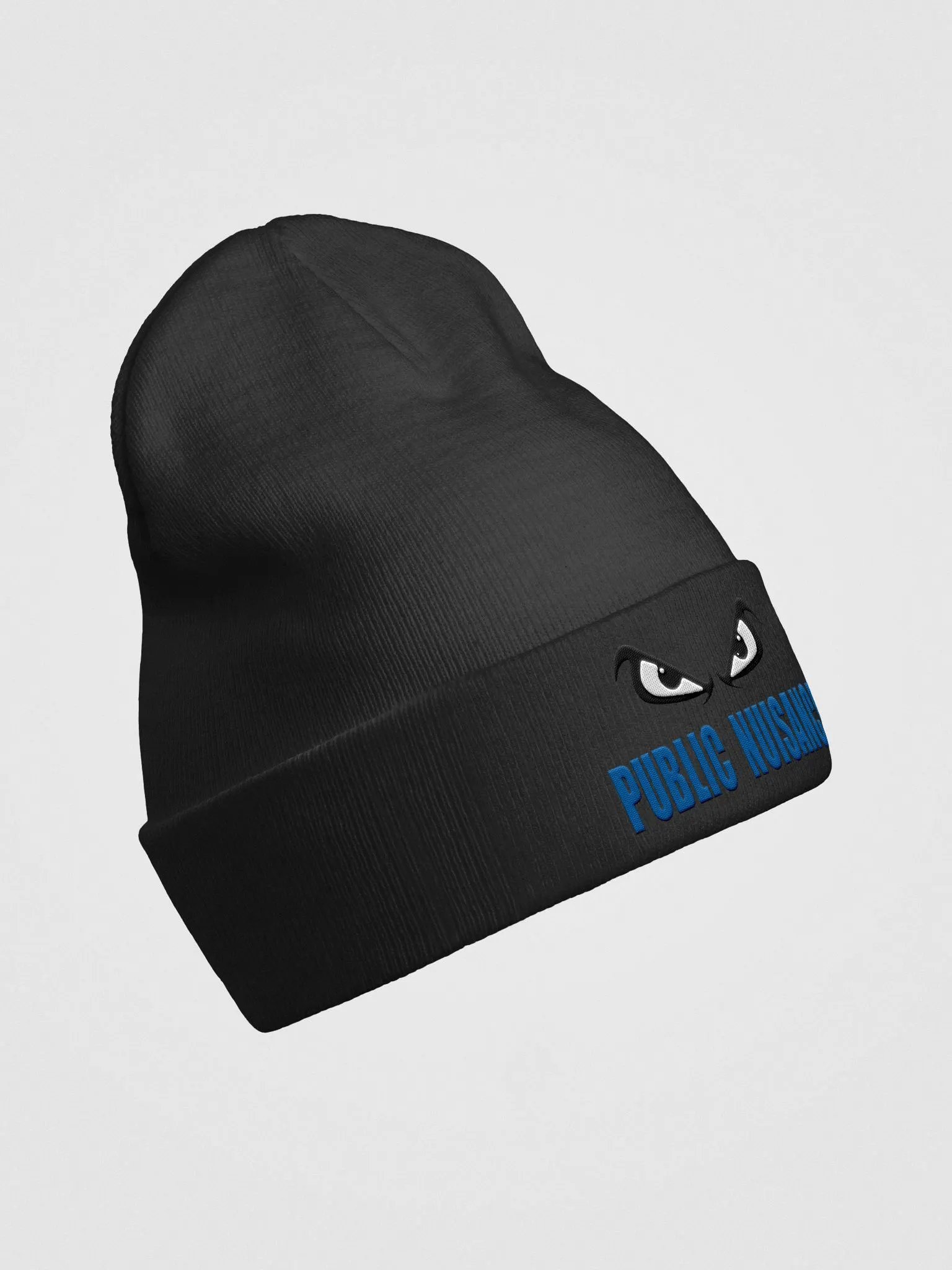 Public Nuisance Blue Letter Embroidered Beanie product image (11)