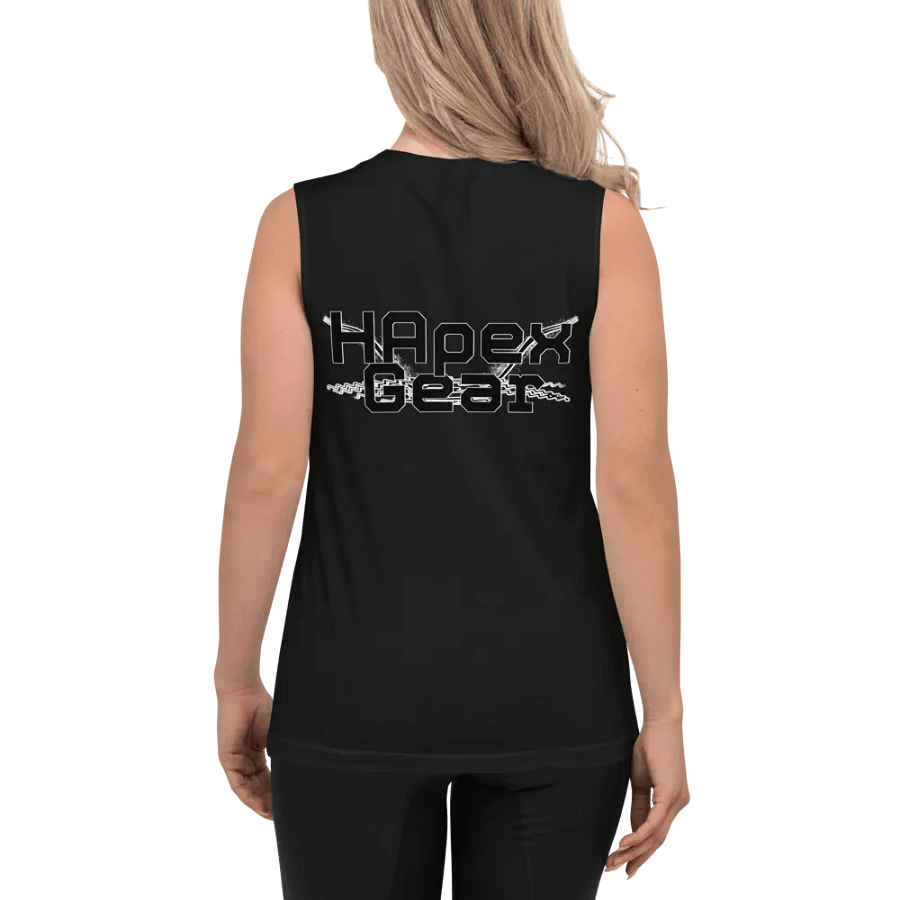 Muscle Tank - Embroidered - Black HApex Gear Black Logo product image (6)