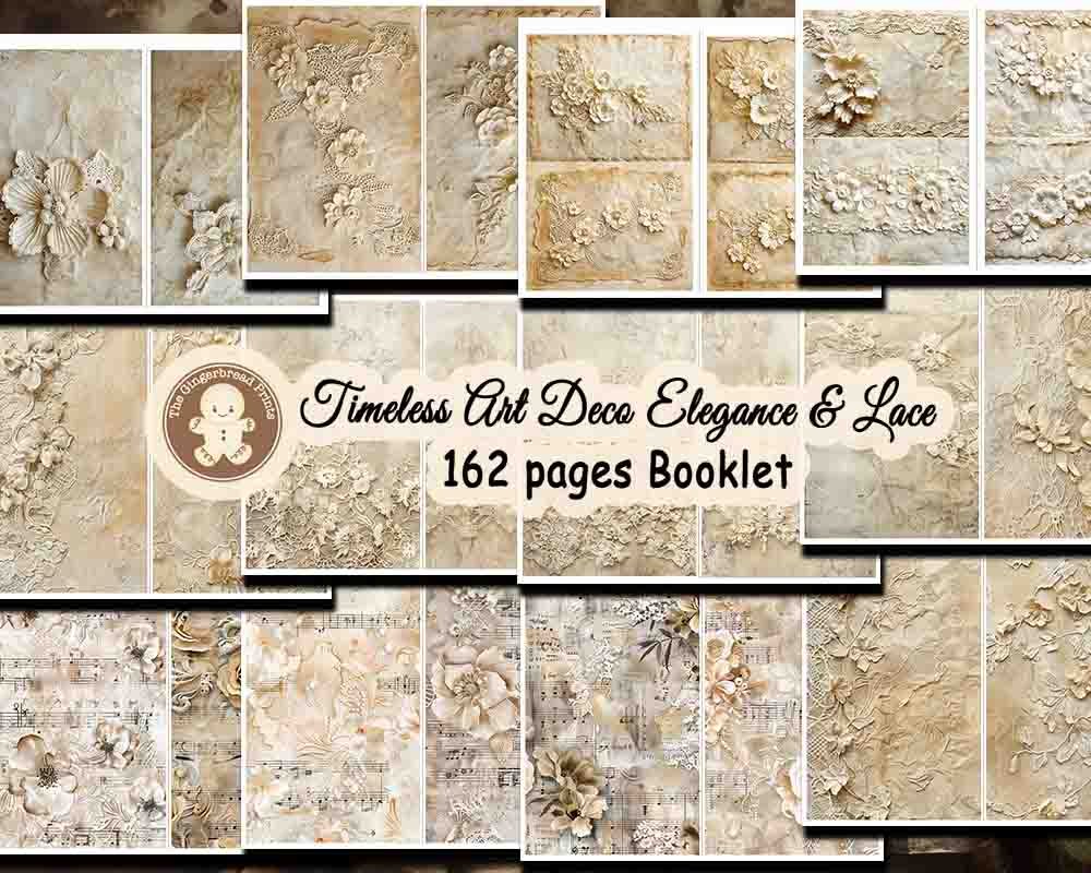 Timeless Art Deco Elegance Vintage Lace Booklet kit product image (6)