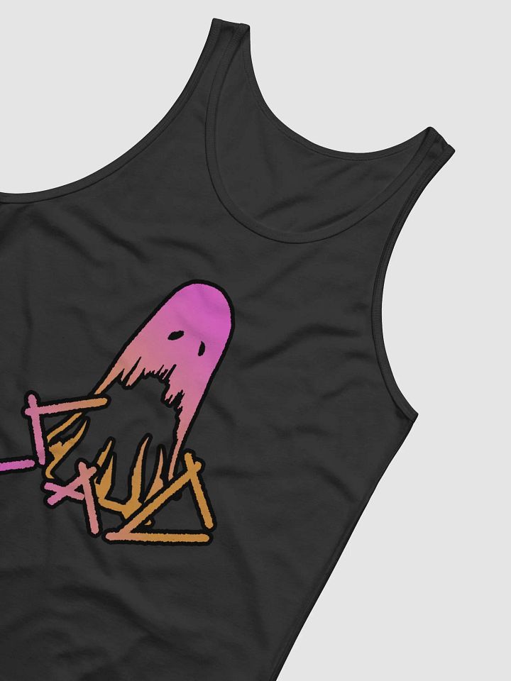 SaD Men's Style Tank Top Big Logo - Pink and Orange product image (2)