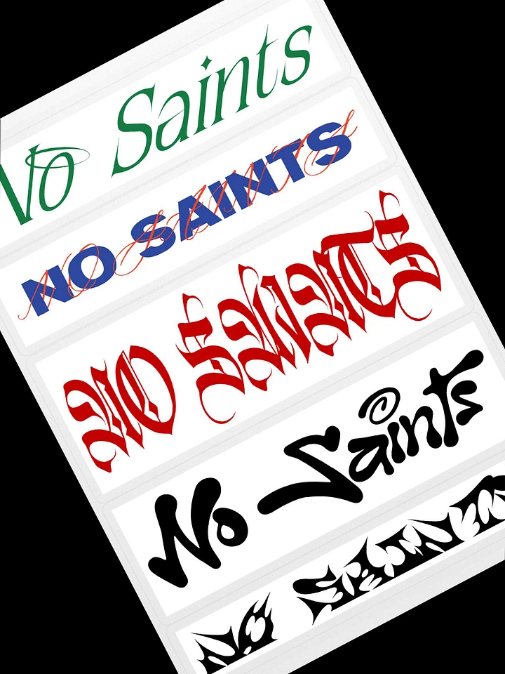 No Saints Type Sticker Pack product image (1)
