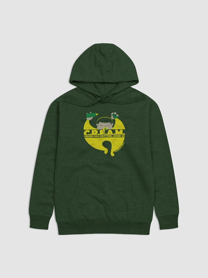 'C.R.E.A.M. Children Rule Everything Around Me' | WU-TANG parody HOODIE | +6 colors | light on dark product image (6)