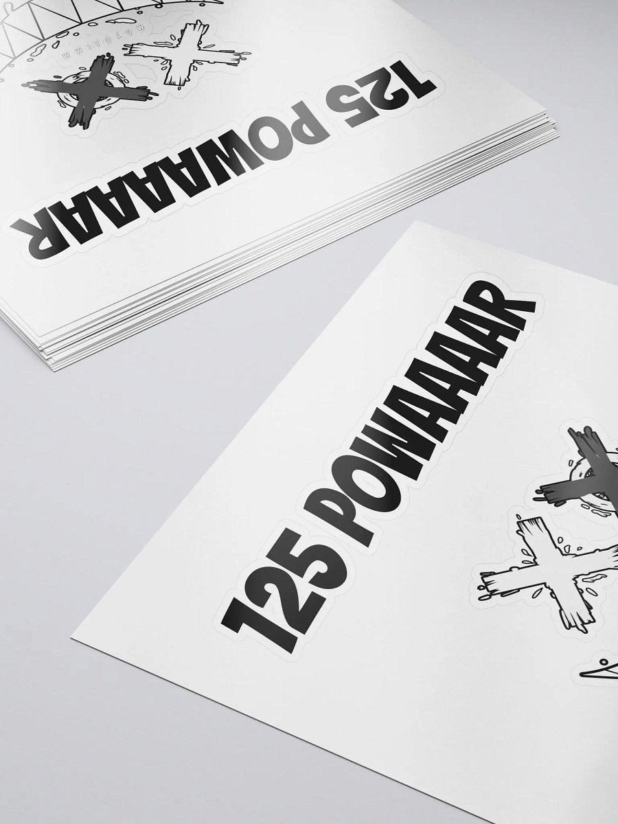 125 Powaaaar Sticker product image (5)