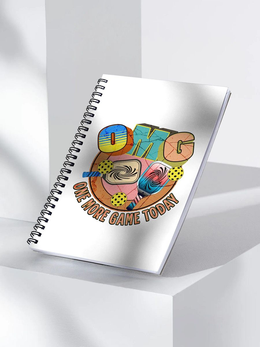 OMG One More Game Today Pickleball Spiral Notebook product image (3)