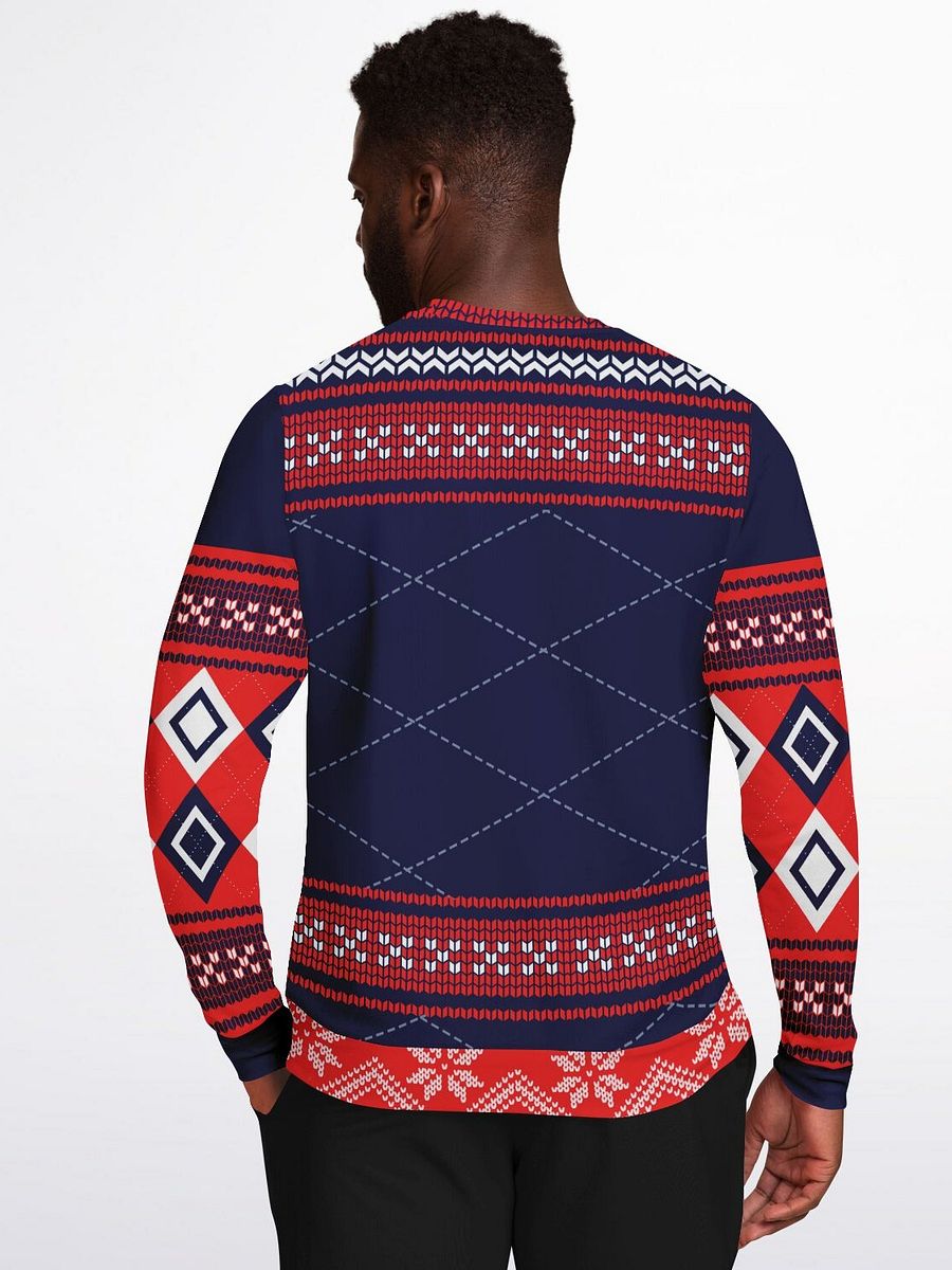 Nordic Hot Chocolate Christmas Sweatshirt | Winter Holiday Sweater | Cozy Marshmallow Gingerbread Design | Holiday Party Outfit product image (4)