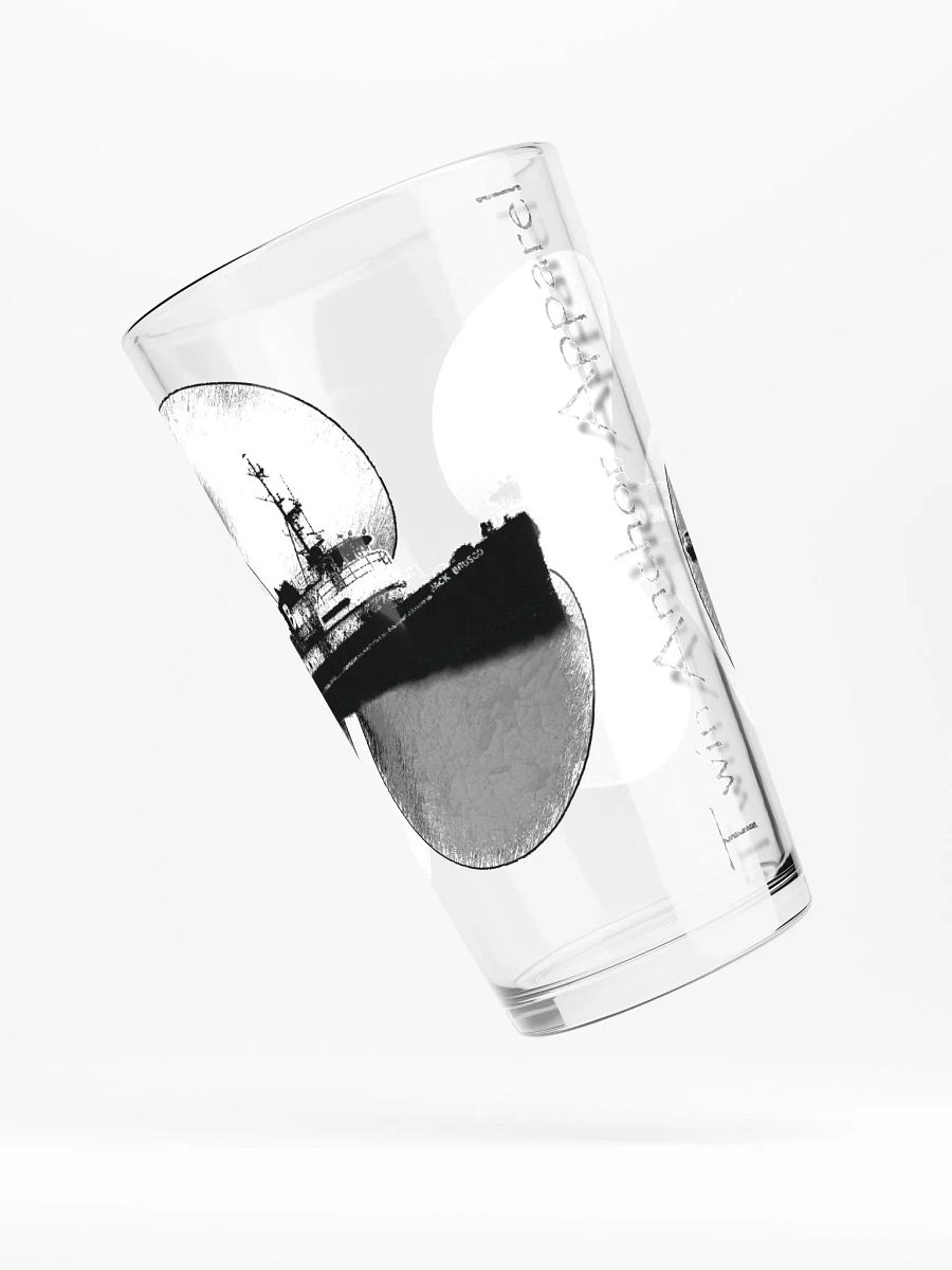 Red Twin Anchor Marco tug 16oz Pint Glass product image (4)