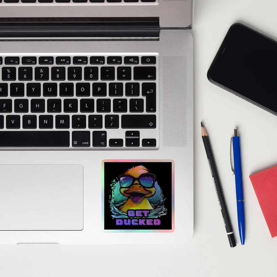 Splashy Duck Holographic Sticker Set product image (12)