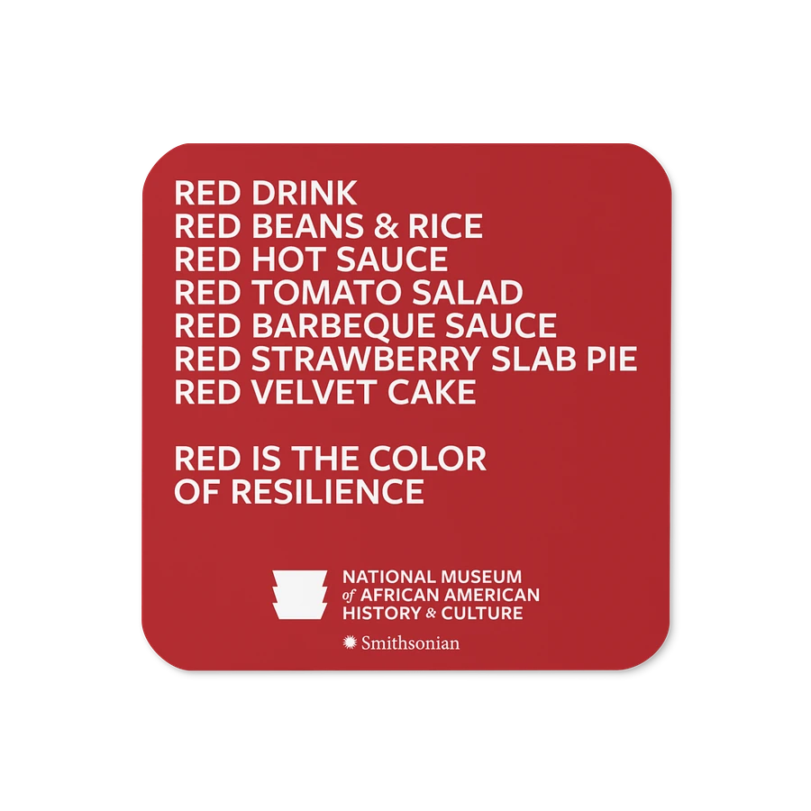 “Red is the Color of Resilience” Coaster Image 2