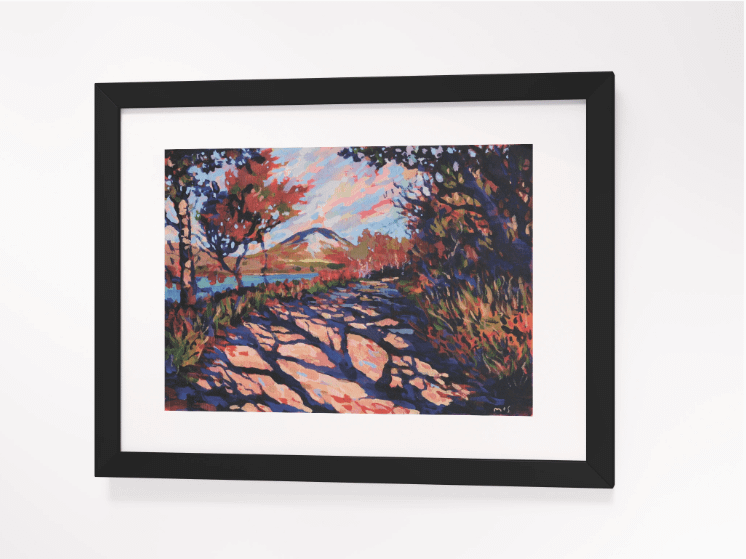 250809 Mount Errigal Poster Print. Framed product image (8)