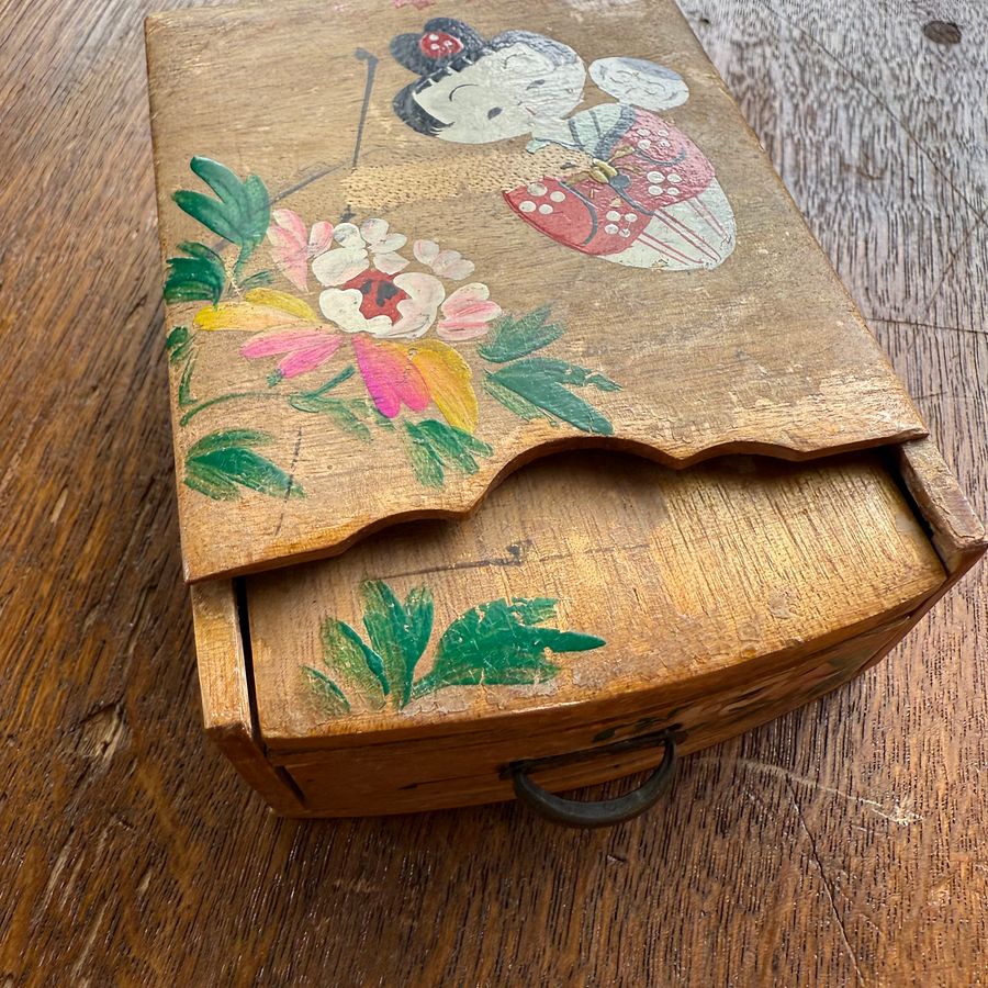 Vintage Japanese Toy Jewelry Box with Mirror – Japan Antique Roadshow product image (3)