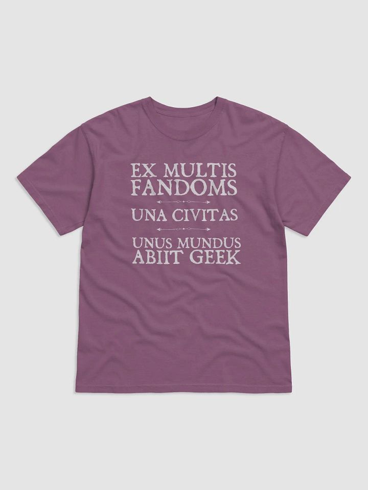 World Gone Geek Latin Motto Tee (dark variant) product image (1)
