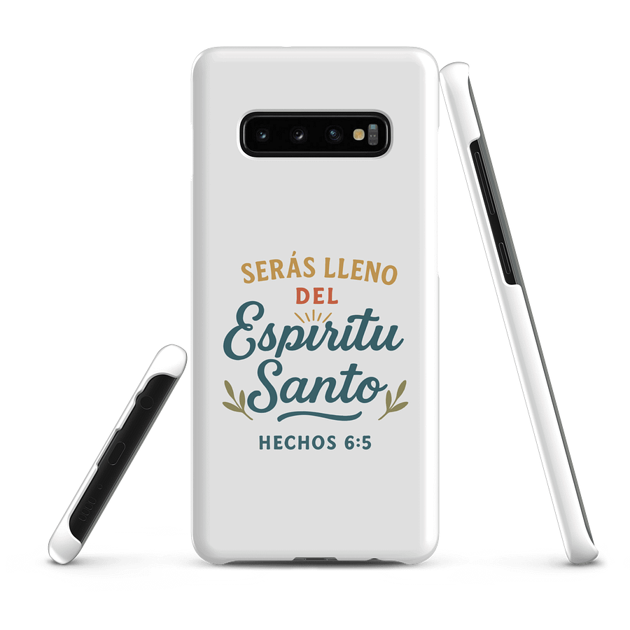 Samsung® Snap Case – “Serás Lleno del Espíritu Santo” – Spanish Acts 6:5 product image (1)
