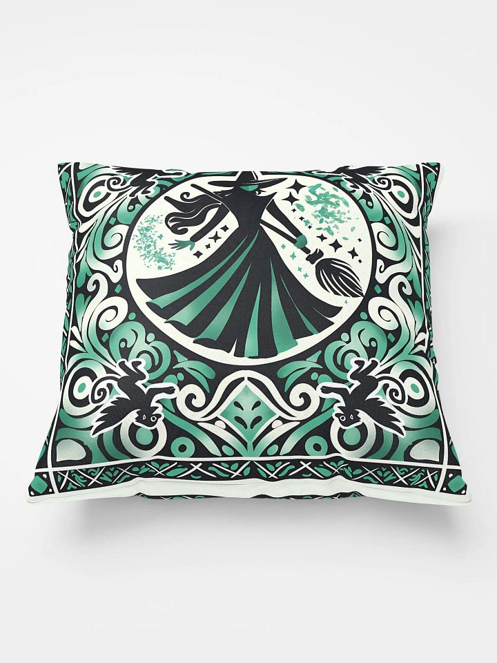 Wicked Spanish Tile Elphaba Pillow – All-Over Print Broadway Decor product image (1)