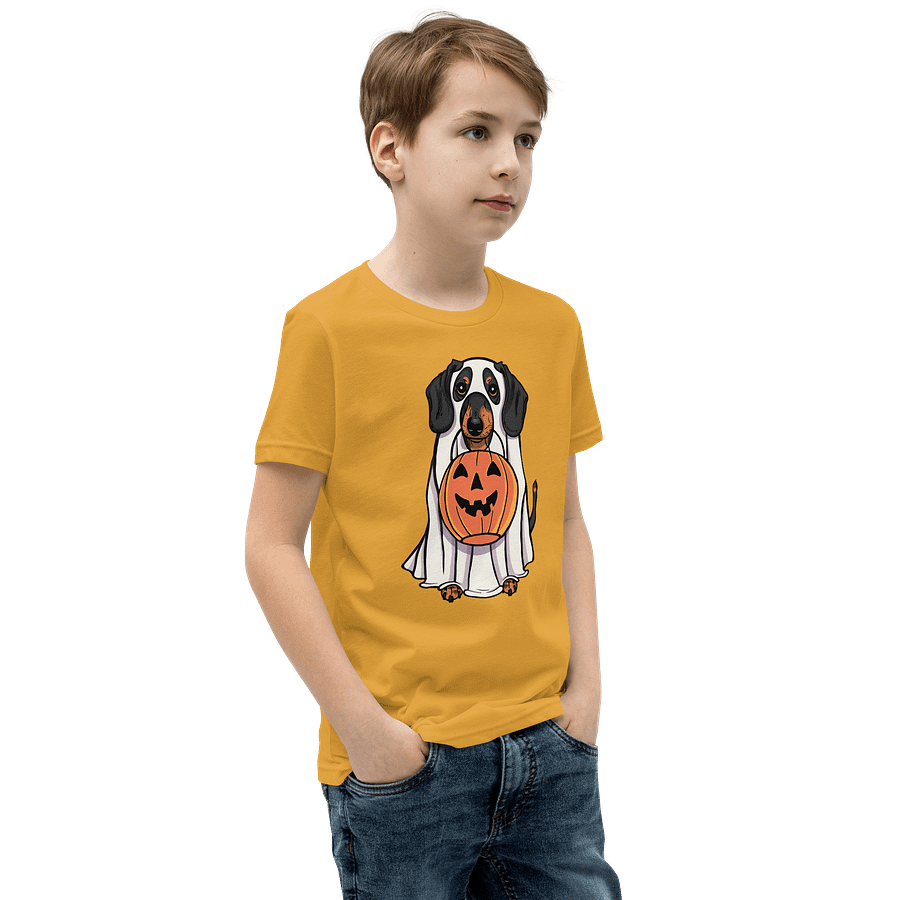 Halloween Dachshund(Black & Tan) Youth T-Shirt product image (18)