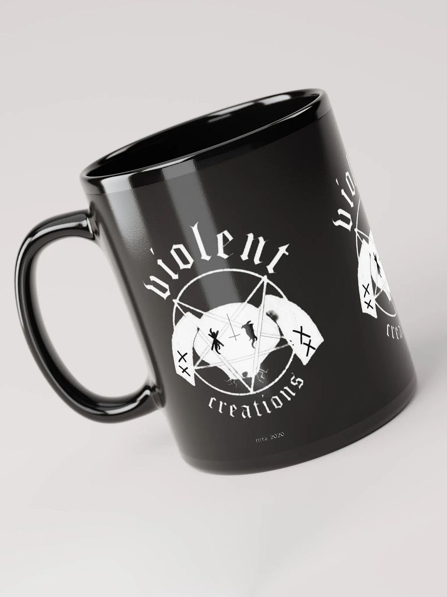 Black Metal Bunny Logo Coffee Mug product image (6)