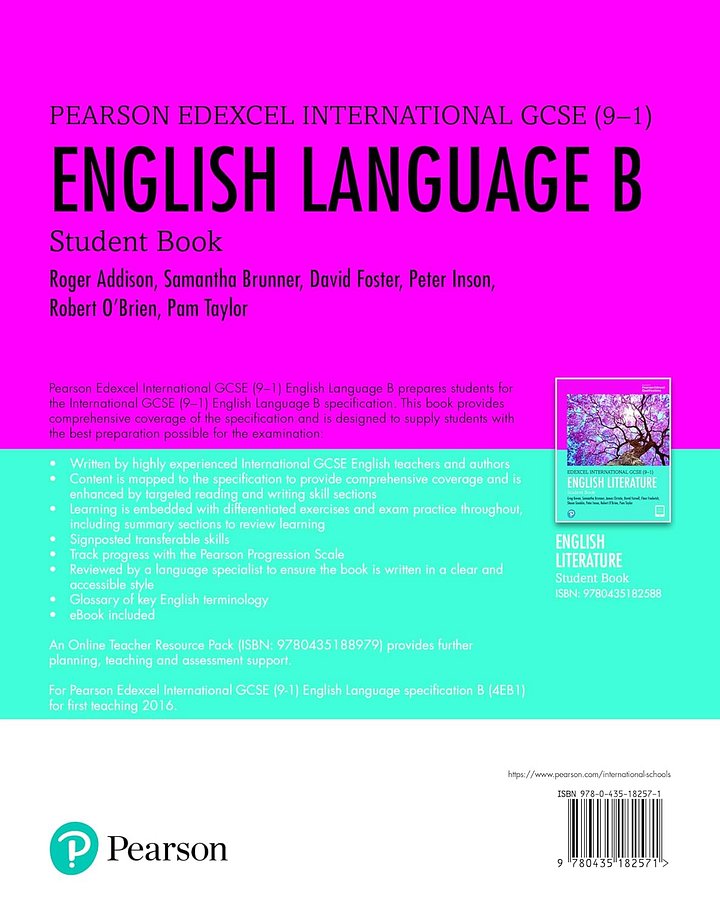 Pearson Edexcel International GCSE (9-1) English Language B Student Book product image (2)