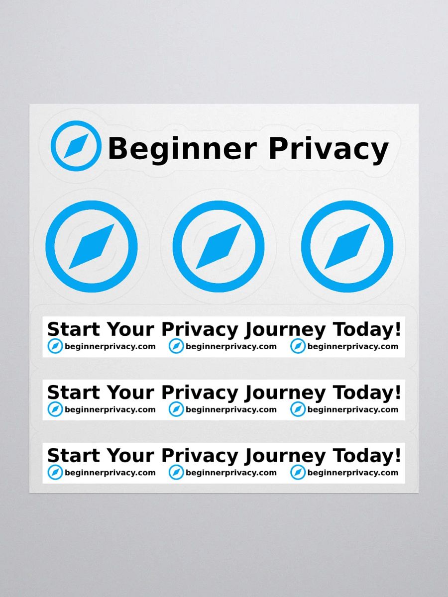 Beginner Privacy Kiss-Cut Stickers product image (2)