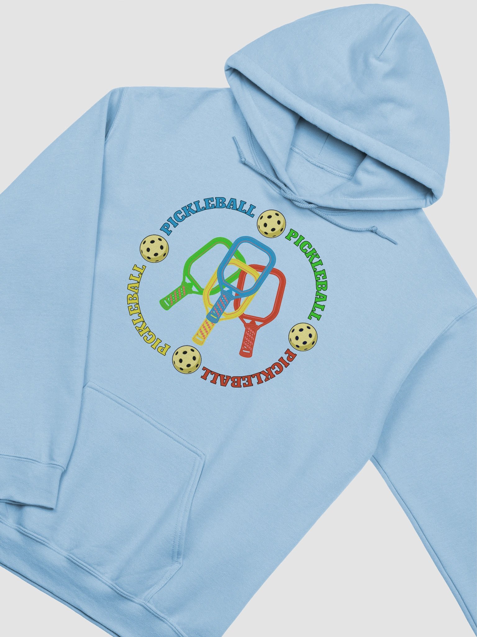 Pickleball Four Circle Colors Paddle Hoodie product image (2)