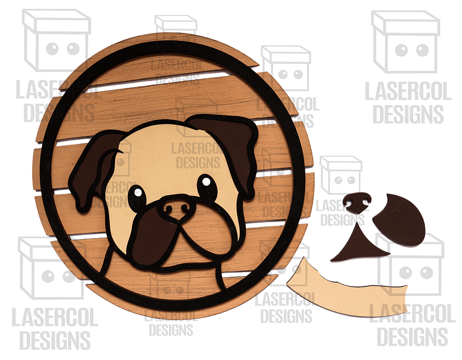 Animals DIY Paint Kit Puzzle Set 3 - Laser Cut Files product image (6)