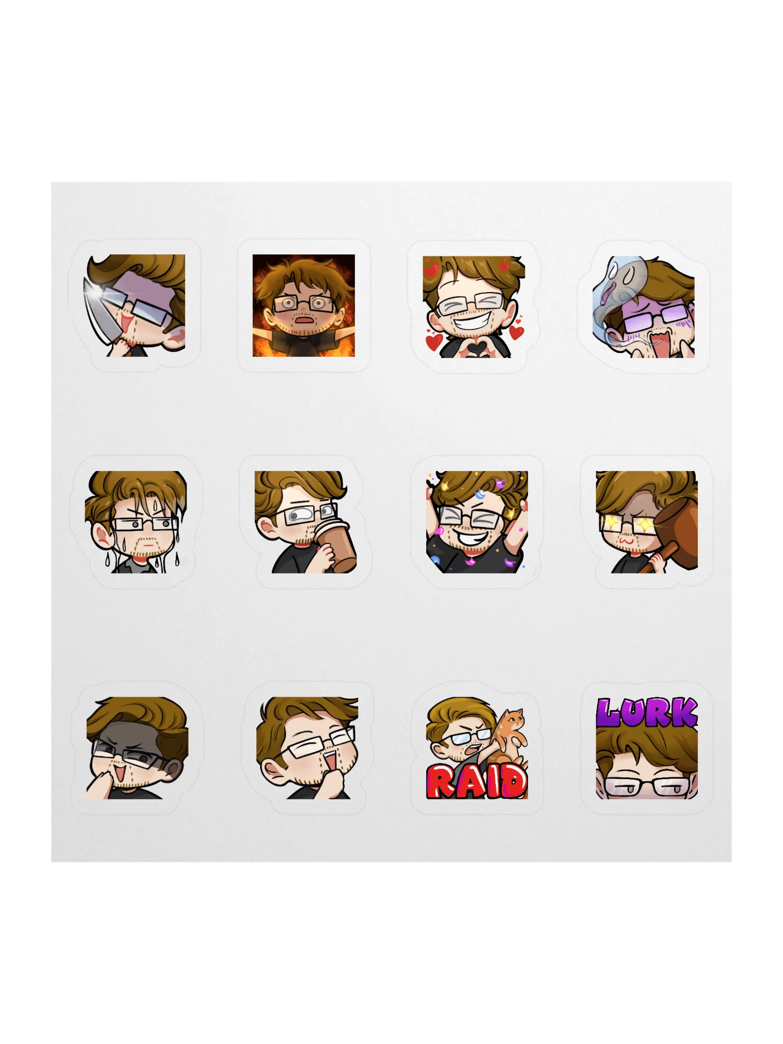 TPG Emote Sticker Sheet product image (1)